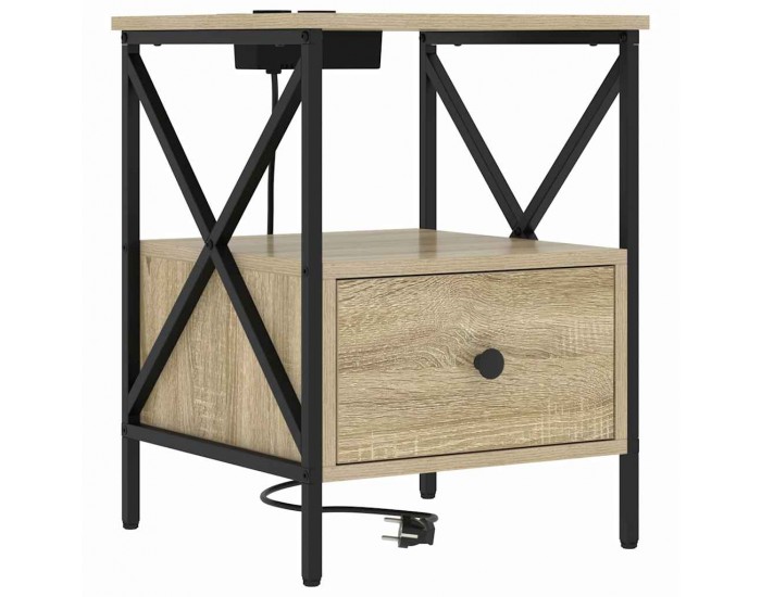 Sonata H Нощен шкаф дъб сонома 41.5 x 40.5 x 55 см Инженерно дърво