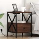 Sonata H Нощен шкаф Кафяв дъб 41.5 x 40.5 x 55 см Инженерно дърво