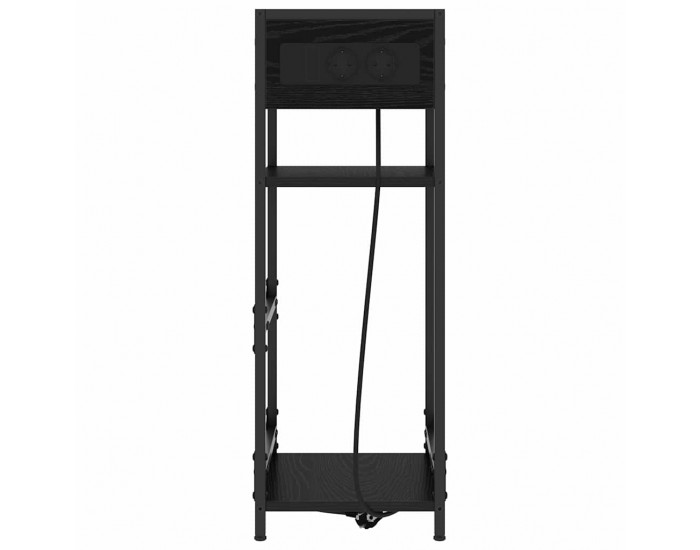 Sonata H Нощен шкаф с чекмедже Черен дъб 40 x 27 x 76 см Инженерно дърво