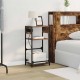 Sonata H Нощен шкаф Опушен дъб 40 x 27 x 76 см Инженерно дърво
