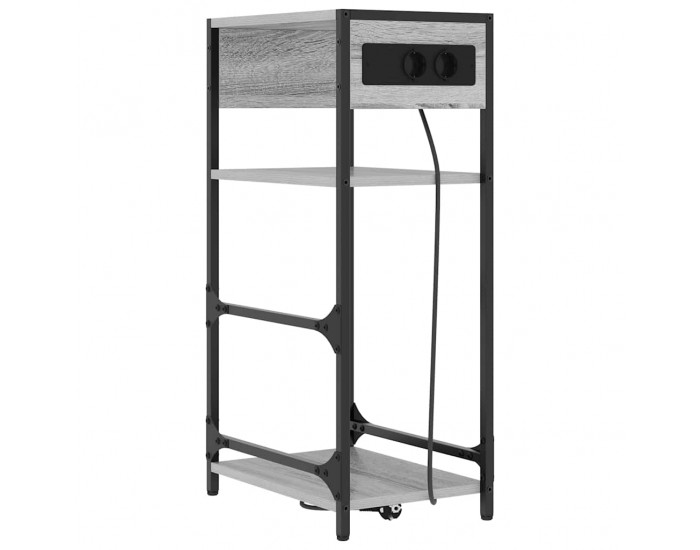 Sonata H Нощен шкаф Сив сонома 40 x 27 x 76 см Инженерно дърво