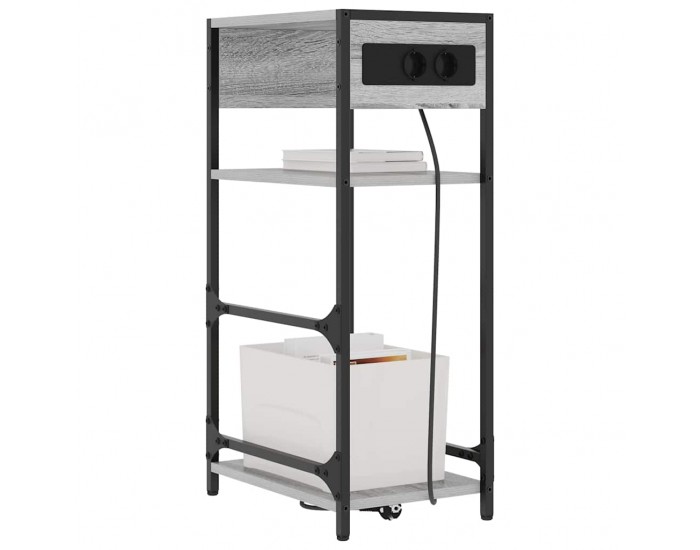 Sonata H Нощен шкаф Сив сонома 40 x 27 x 76 см Инженерно дърво