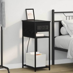 Sonata H Нощен шкаф Черен дъб 41 x 28 x 76 см Инженерно дърво - Noptiere