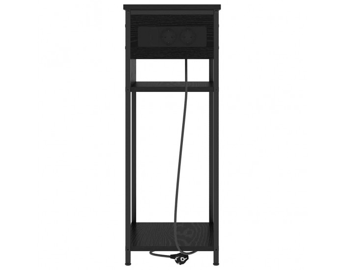 Sonata H Нощен шкаф Черен дъб 41 x 28 x 76 см Инженерно дърво