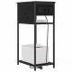 Sonata H Нощен шкаф Черен дъб 41 x 28 x 76 см Инженерно дърво