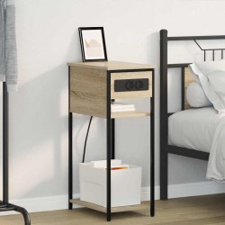 Sonata H Нощен шкаф дъб сонома 41 x 28 x 76 см Инженерно дърво - Noptiere