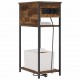 Sonata H Нощен шкаф Опушен дъб 41 x 28 x 76 см Инженерно дърво