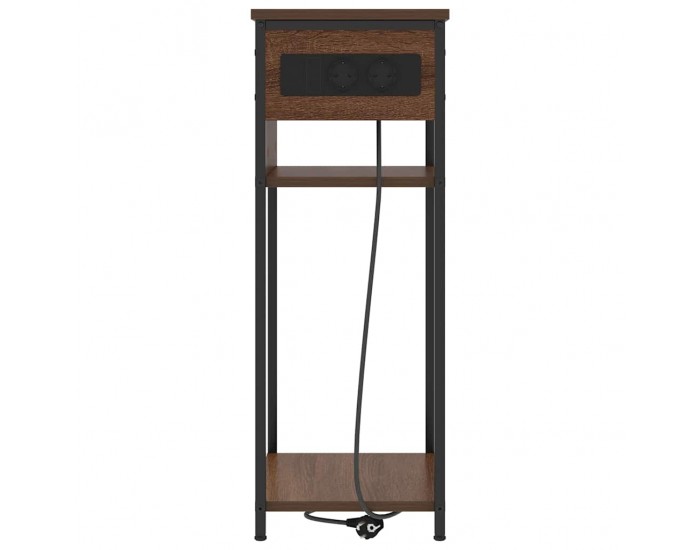 Sonata H Нощен шкаф Кафяв дъб 41 x 28 x 76 см Инженерно дърво