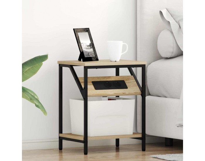 Sonata H Нощно шкафче 2 pcs дъб сонома 38 x 30 x 48 см Инженерно дърво