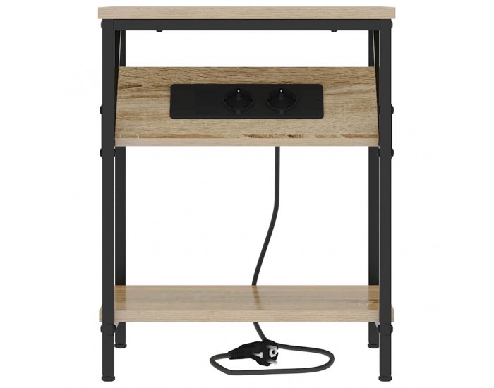 Sonata H Нощно шкафче 2 pcs дъб сонома 38 x 30 x 48 см Инженерно дърво