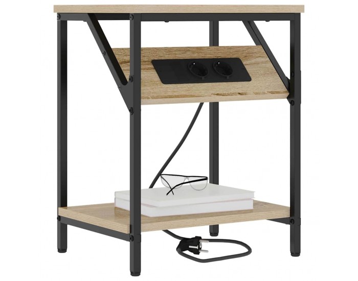 Sonata H Нощно шкафче 2 pcs дъб сонома 38 x 30 x 48 см Инженерно дърво