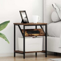 Sonata H Нощно шкафче 2 pcs Опушен дъб 38 x 30 x 48 см Инженерно дърво - Noptiere