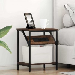 Sonata H Нощно шкафче Кафяв дъб 38 x 30 x 48 см Инженерно дърво - Noptiere