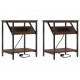 Sonata H Нощно шкафче 2 pcs Кафяв дъб 38 x 30 x 48 см Инженерно дърво