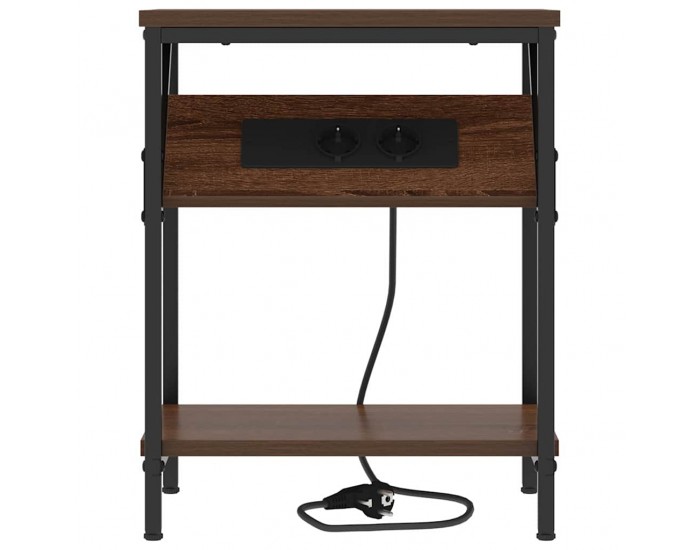 Sonata H Нощно шкафче 2 pcs Кафяв дъб 38 x 30 x 48 см Инженерно дърво