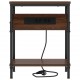Sonata H Нощно шкафче 2 pcs Кафяв дъб 38 x 30 x 48 см Инженерно дърво