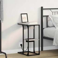Sonata H Нощно шкафче Сив сонома 41.5 x 26 x 60.5 см Инженерно дърво - Noptiere