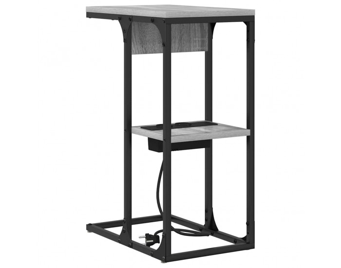 Sonata H Нощно шкафче Сив сонома 41.5 x 26 x 60.5 см Инженерно дърво