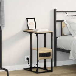 Sonata H Нощен шкаф дъб сонома 41.5 x 26 x 60.5 см Инженерно дърво - Noptiere