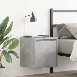 Sonata H Нощни шкафчета за стенен монтаж 2 бр бетонно сиви 38x34x40 см - Noptiere