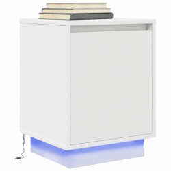 Sonata H Нощно шкафче с LED осветление бяло 38x34x50 cm - Noptiere