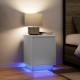 Sonata H Нощно шкафче с LED осветление бяло 38x34x50 cm