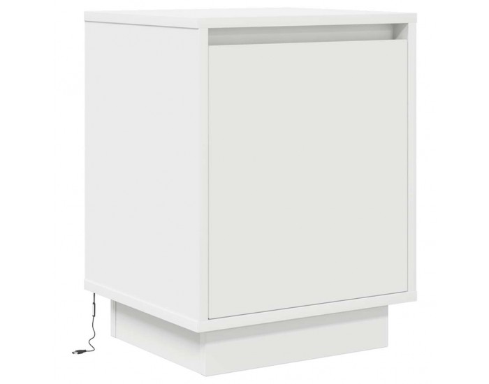 Sonata H Нощно шкафче с LED осветление бяло 38x34x50 cm