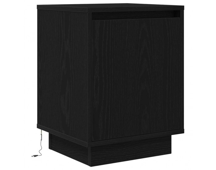 Sonata H Нощно шкафче с LED осветление черно 38x34x50 cm