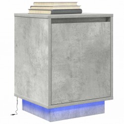 Sonata H нощно шкафче с LED осветление Бетон сив 38x34x50 cm - Noptiere