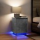 Sonata H нощно шкафче с LED осветление Бетон сив 38x34x50 cm
