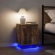 Sonata H Нощни шкафчета с LED осветление 2 броя опушен дъб 38x34x50 cm