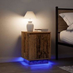 Sonata H Нощни шкафчета с LED осветление 2 бр. старо дърво 38x34x50 cm - Noptiere