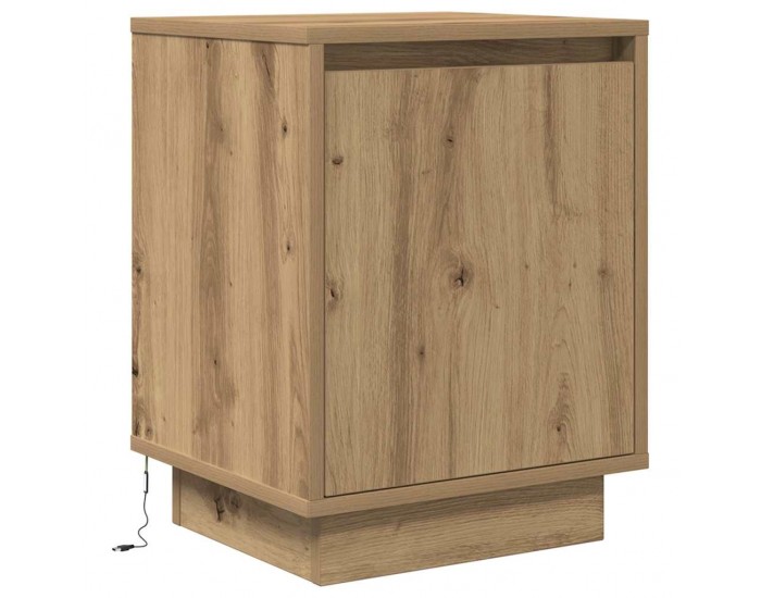 Sonata H Нощен шкаф с LED осветление Artisan Oak 38x34x50 cm