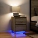 Sonata H Нощен шкаф с LED осветление Дъб Сонома 38x34x50 cm