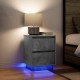Sonata H нощно шкафче с LED осветление Бетон сив 38x34x50 cm