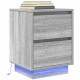 Sonata H Нощен шкаф с LED осветление Grey Sonoma 38x34x50 cm