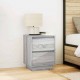 Sonata H Нощен шкаф с LED осветление Grey Sonoma 38x34x50 cm