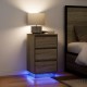 Sonata H Нощен шкаф с LED осветление Дъб Сонома 38x34x65 cm