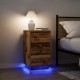 Sonata H Нощно шкафче с LED осветление Старо дърво 38x34x65 cm