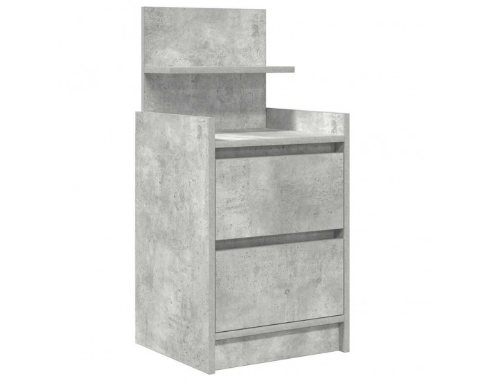 Sonata H Нощни шкафчета с 2 чекмеджета 2 бр., бетонно сив 38x34x80 см