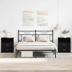 Sonata H Нощна маса 2 pcs Черен дъб 50 x 32 x 60 см Инженерно дърво - Noptiere