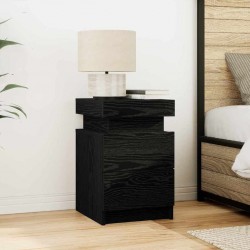 Sonata H Нощно шкафче Черен дъб 35 x 39 x 55 см Инженерно дърво - Noptiere