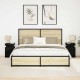 Sonata H Нощно шкафче с 2 pcs Черен дъб 35 x 39 x 55 см Инженерно дърво
