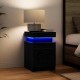 Sonata H Нощно шкафче с 2 pcs Черен дъб 35 x 39 x 55 см Инженерно дърво