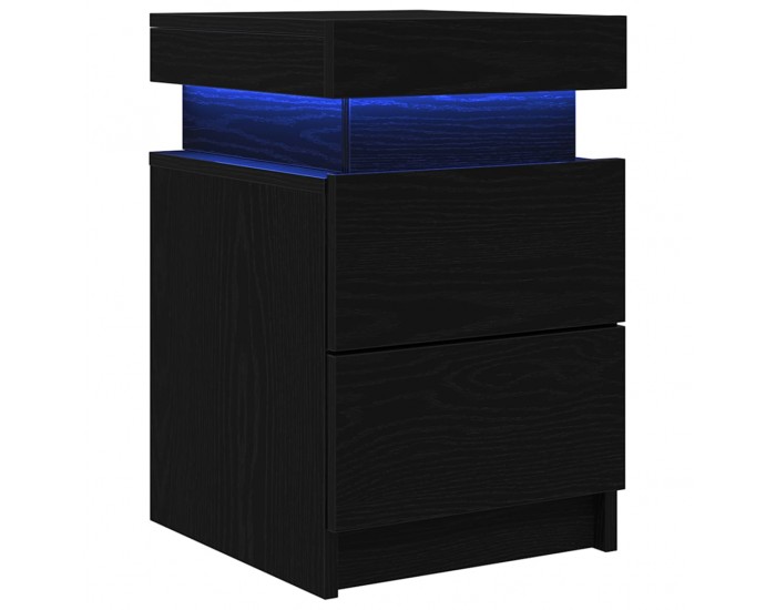 Sonata H Нощно шкафче с 2 pcs Черен дъб 35 x 39 x 55 см Инженерно дърво