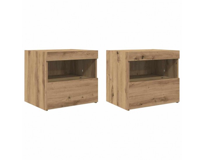 Sonata H Нощно шкафче 2 pcs дъб артизан 50 x 40 x 45 cm Инженерно дърво