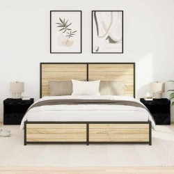 Sonata H Нощно шкафче 2 pcs Черен дъб 50 x 40 x 45 cm Инженерно дърво - Noptiere