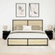 Sonata H Нощно шкафче 2 pcs Черен дъб 40 x 39 x 48.5 см Инженерно дърво