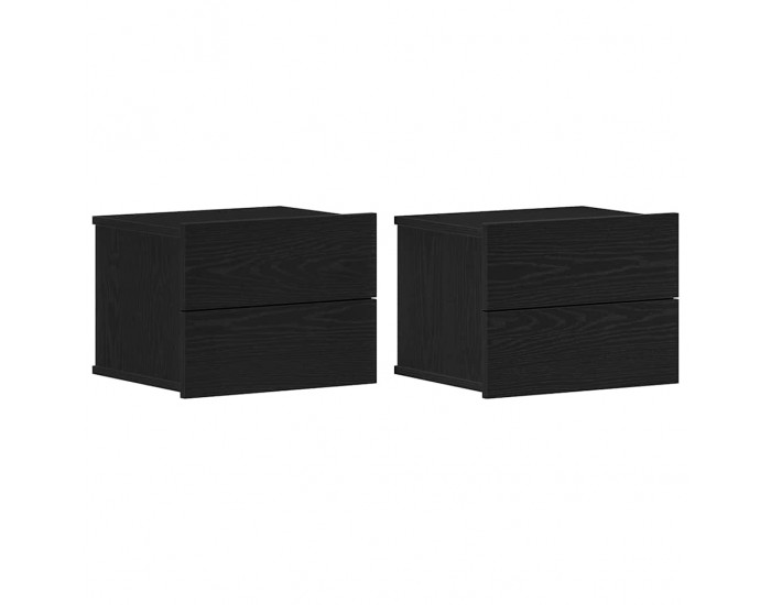 Sonata H Нощен шкаф 2 pcs Черен дъб 40 x 30 x 30 см Инженерно дърво