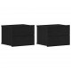 Sonata H Нощен шкаф 2 pcs Черен дъб 40 x 30 x 30 см Инженерно дърво